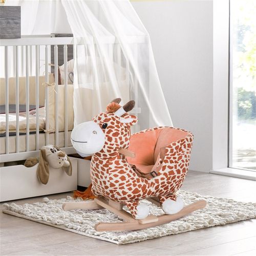 Rocking Giraffe Baby Seat - Plush Comfort & Safety for Endless Fun!