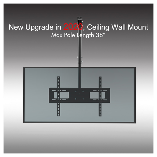 TMC-7006 Ceiling Mount TV Wall Bracket Roof Rack Pole Retractable For 32