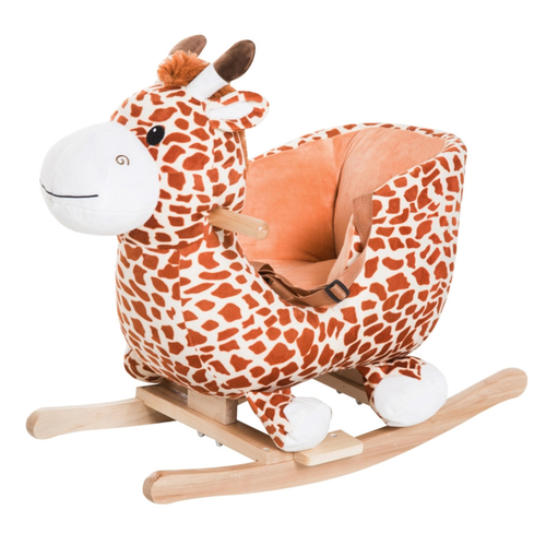 Rocking Giraffe Baby Seat - Plush Comfort & Safety for Endless Fun!