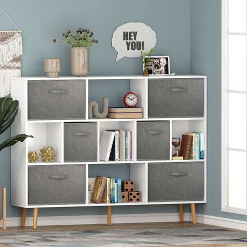 Versatile Cube Bookshelf - Elegant Storage for Any Room, Modern Design