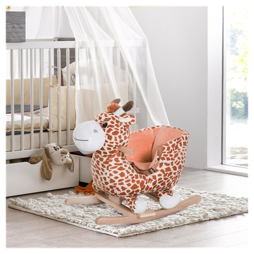 Rocking Giraffe Baby Seat - Plush Comfort & Safety for Endless Fun!