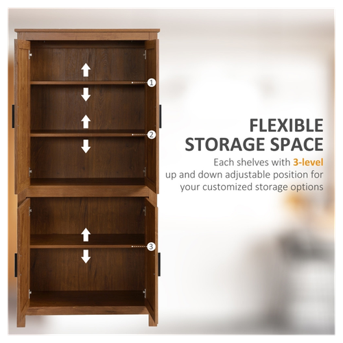 Stylish Oak Storage Cabinet: Ample Shelves for Every Room & Chic Design