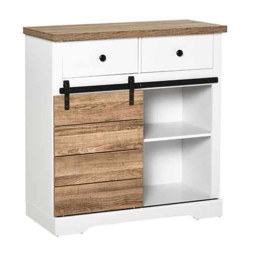 Rustic Farmhouse Kitchen Sideboard: Versatile Storage Cabinet with Charm