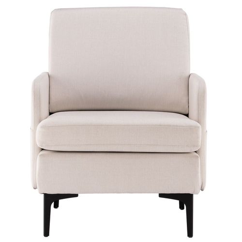 Lounge Chair, Comfy Single Sofa Accent Chair for Bedroom Living Room Guestroom, Beige