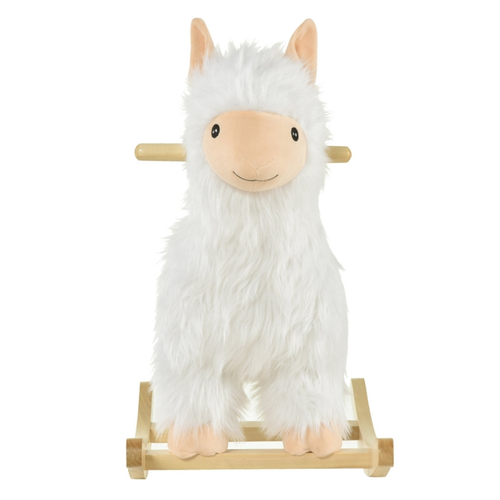 Whimsical Plush Llama Rocking Horse for Toddlers 18-36 Months