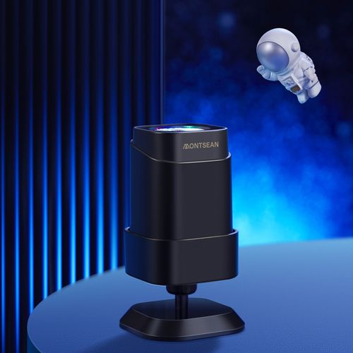 Galactic Cube: 360° LED Star Projector with Remote & Color Modes