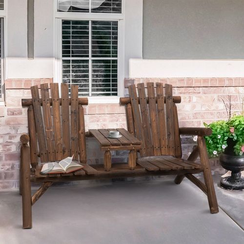 Adirondack Wood Patio Chair Set with Center Table – Perfect for Outdoor Relaxation